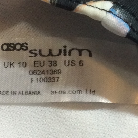 ASOS swim high waist full brief bikini bottom NWT - Picture 7 of 8